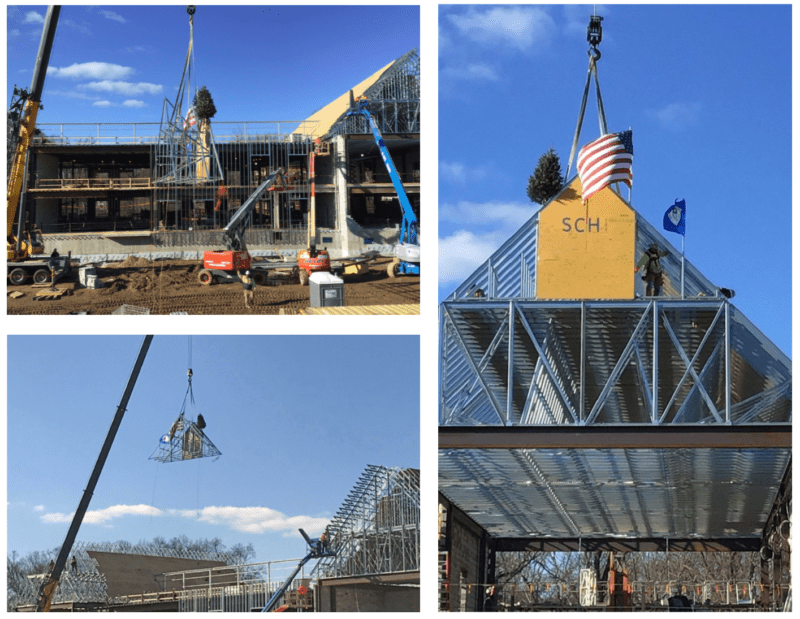 INTECH Construction Celebrates Topping Off at Springside Chestnut Hill
