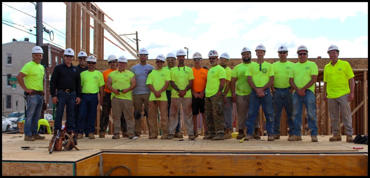 Union Carpenters Volunteer for Habitat for Humanity Oxford Green Project