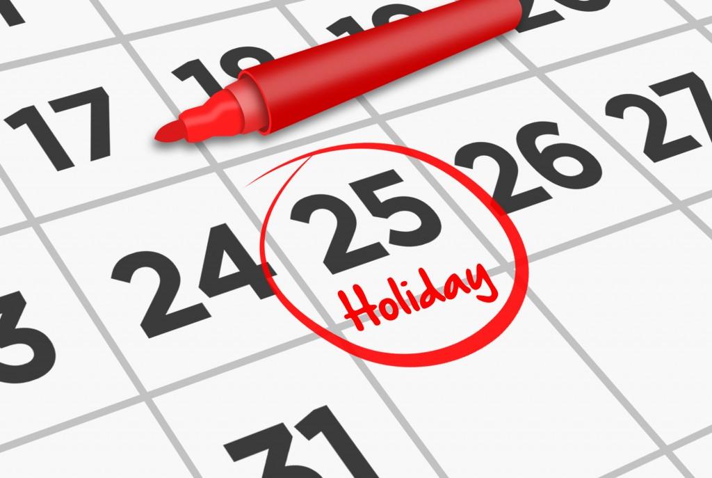 Holiday Schedule Christmas New Year General Building Contractors