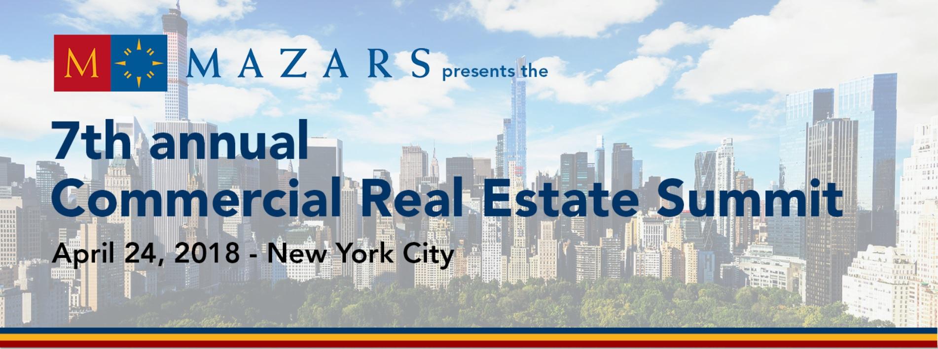 Mazars USA Holding Seventh Annual Commercial Real Estate Summit ...