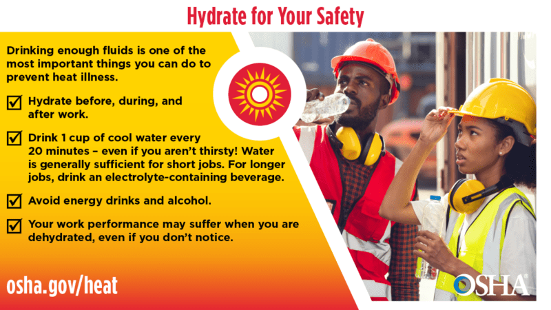 GBCA Safety Toolbox Talk: Water. Rest. Shade.