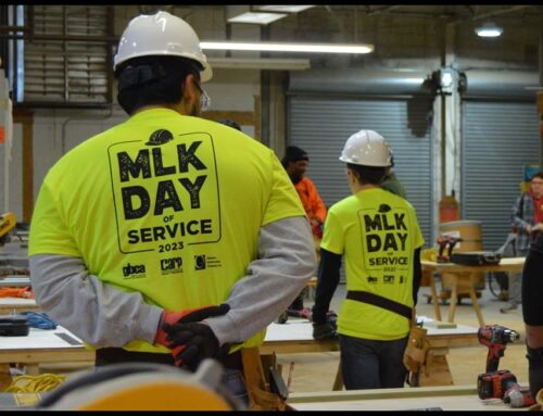 GBCA, CARP, and Clemens Construction Company Build Flower Boxes for 2023 MLK Day of Service